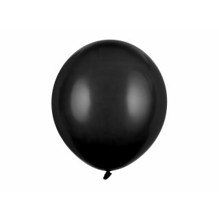 Latexový balónek, pastelový, černá barva, velikost 43cm (zn. StrongBalloons)