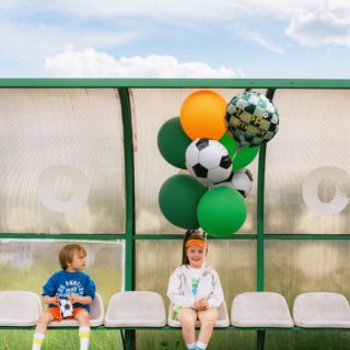 Latexový balónek, pastelový, oranžová barva, velikost 43cm (zn. StrongBalloons)