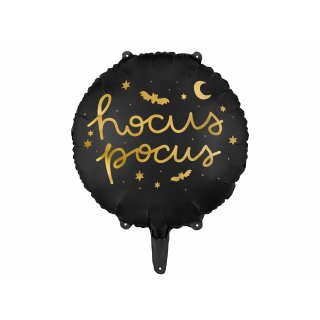 Fóliový balónek Hocus Pocus Halloween, kruh, velikost 45cm (zn. PartyDeco)