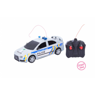RC policejní auto na dálkové ovládání, 23cm - český obal (zn. WIKY)