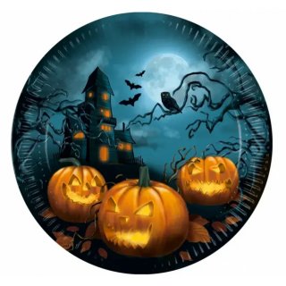 EKO papírové talíře Halloween, velikost 23cm - set 8ks (zn. Procos)