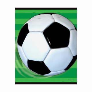 Plastové tašky Fotbal 3D, rozměr 16.5x23cm - set 8ks (zn. UNIQUE)