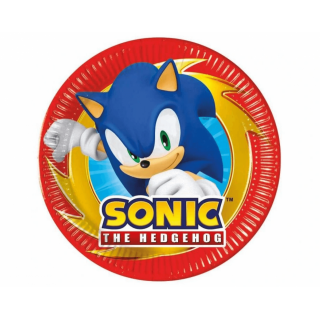 Papírové talířky SONIC, průměr 20cm - set 8ks (zn. Procos)