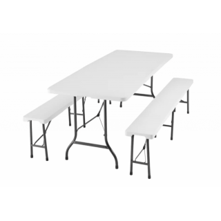 Plastový pivní set, skládací - délka 180cm