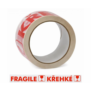 Balicí páska KŘEHKÉ / FRAGILE 48 mm × 66 m
