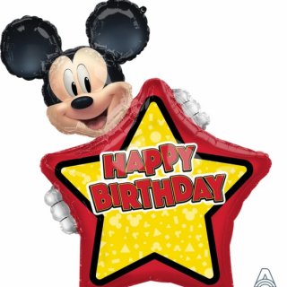 Fóliový balónek HVĚZDA Mickey Mouse, rozměr 63×76cm (zn. Anagram)