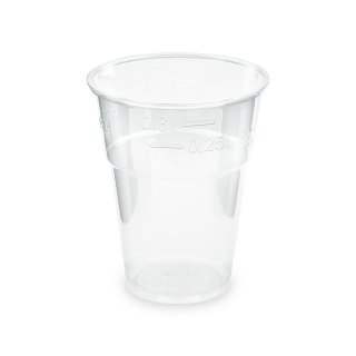 BIO PLA Kelímky, průhledné, vysoký lesk, 84mm, objem 0.3L - set 10ks (zn, WIMEX)