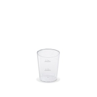 Křišťálové kelímky / panáčky, krystal, 4mmm - 2 cl/4cl - set 10ks (zn. WIMEX)