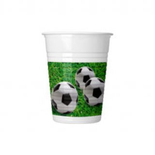 Plastové kelímky FOTBAL, objem 200ml - set 8ks (zn. Procos)