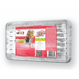 Grilovací tácky Quickpack, rozměr 22x34x1.9cm - set 4ks (zn. viGO!)