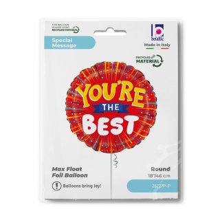Fóliový balónek You´re The Best / Jsi nejlepší, velikost 46cm (zn. GRABO)