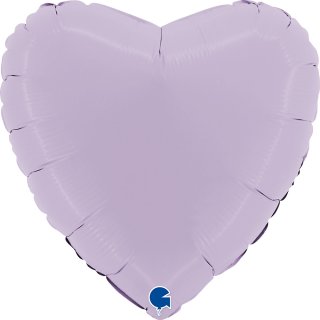 Fóliový balónek SRDCE / srdíčko, 46cm, matná liliová barva (zn. GRABO)