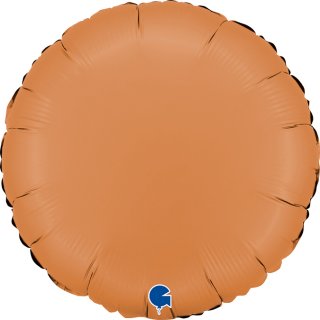 Fóliový balónek KRUH, 46cm, saténová karamelová barva (zn. GRABO)