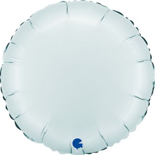 Fóliový balónek KRUH, 46cm, saténová světle modrá barva (zn. GRABO)