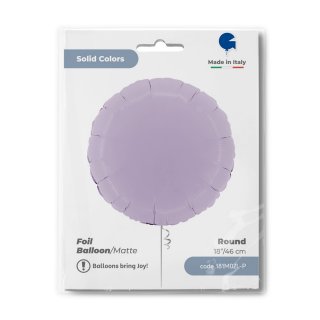 Fóliový balónek KRUH, 46cm, matná liliová - fialová barva (zn. GRABO)
