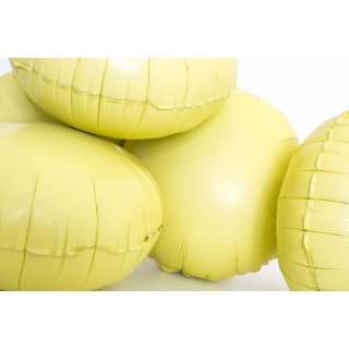 Fóliový balónek KRUH, 46cm, matná světle žlutá barva (zn. GRABO)