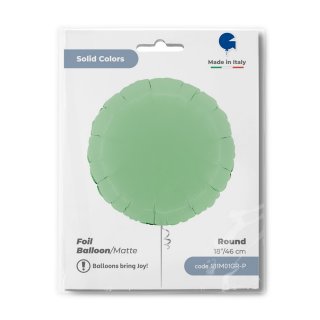 Fóliový balónek KRUH, 46cm, matná světle zelená barva (zn. GRABO)