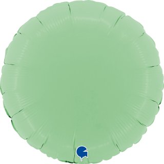 Fóliový balónek KRUH, 46cm, matná světle zelená barva (zn. GRABO)
