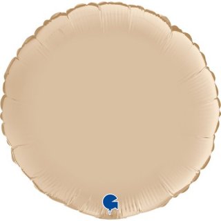 Fóliový balónek KRUH, 46cm, saténová krémová barva (zn. GRABO)