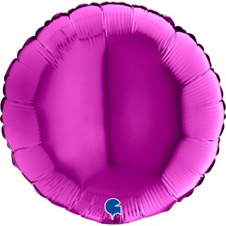 Fóliový balónek KRUH, 46cm, lesklá tmavě fialová barva (zn. GRABO)
