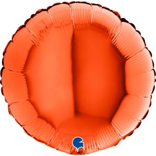 Fóliový balónek KRUH, 46cm, lesklá oranžová barva (zn. GRABO)