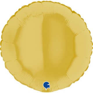 Fóliový balónek KRUH, 46cm, pastelová žlutá barva (zn. GRABO)