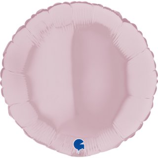 Fóliový balónek KRUH, 46cm, pastelová světle růžová barva (zn. GRABO)