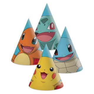 PARTY kloboučky Pokémoni - set 6ks (zn. Procos)
