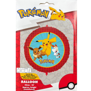 Fóliový balónek KRUH Pokémoni, velikost 46cm se závažím (zn. Procos)