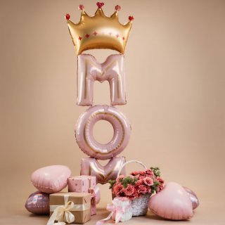 Fóliový balónek SRDCE / srdíčko, 46cm, matná růžová barva (zn. GRABO)