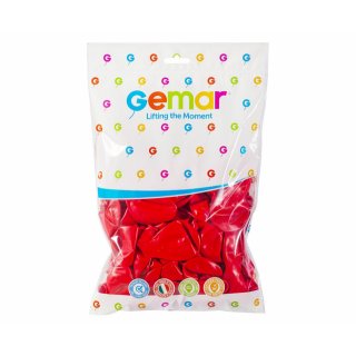 Latexový balónek GEMAR, pastelový, červený (G90 - #045), průměr 26cm