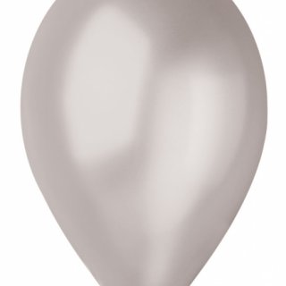 Latexový balónek GEMAR, metalický, stříbrný (GM90 - #038), průměr 26cm
