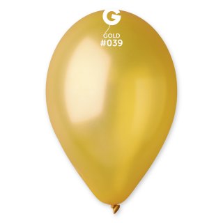 Latexový balónek GEMAR, metalický, zlatý (GM90 - #039), průměr 26cm