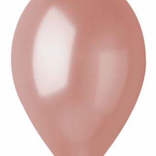 Latexové balónky GEMAR, metalické, růžové rosegold (GM90 - #071), průměr 26cm - set 10ks