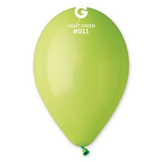 Latexové balónky GEMAR, pastelové, světle zelené (G90 - #011), průměr 26cm - set 10ks