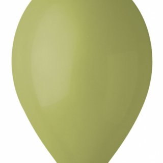 Latexové balónky GEMAR, pastelové, olivové zelené (G90 - #098), průměr 26cm - set 10ks