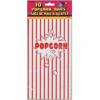 Papírové PYTLÍKY popcorn - set 10ks (zn. UNIQUE)