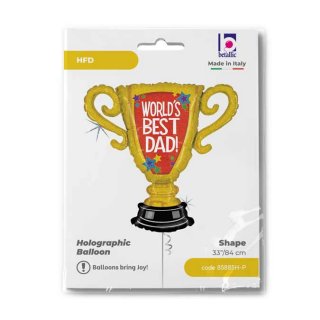 Fóliový POHÁR World´s Best Dad / Nejlepší táta na světě, velikost 84cm (zn. GRABO)