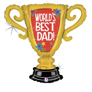 Fóliový POHÁR World´s Best Dad / Nejlepší táta na světě, velikost 84cm (zn. GRABO)