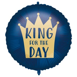 Fóliový balónek KRUH KRÁL DNE - king for the day, 46cm (zn. Procos)