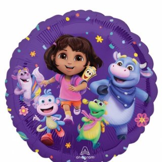 Fóliový KRUH Dora Cestovatelka, velikost 43cm (zn. Anagram)