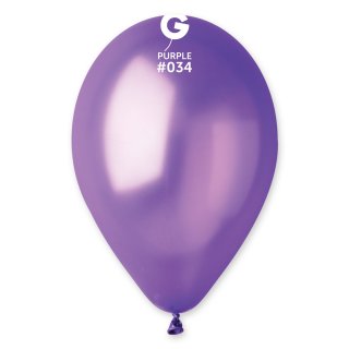 Latexový balónek GEMAR, metalický, fialový (GM120 - #034), průměr 30cm