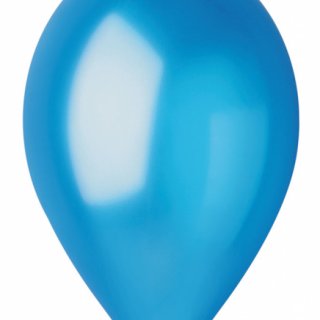 Latexový balónek GEMAR, metalický, modrý (GM120 - #036), průměr 30cm