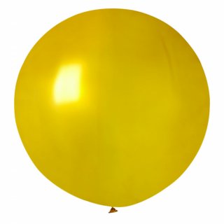Latexový JUMBO balón GEMAR, metalický, zlatý (G220 - #039), průměr 80cm