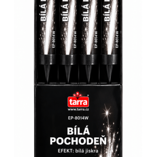 BENGÁSLKÝ OHEŇ – pochodně, zápalnice - bílá barva - set 4ks (zn. TARRA)