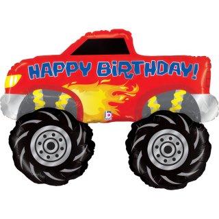 Fóliový balónek MONSTER TRUCK - Happy birthday, velikost 86cm (zn. GRABO)