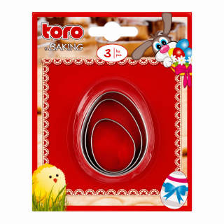 Vykrajovátko velikonoční VAJÍČKO - set 3ks (zn. TORO-baking)