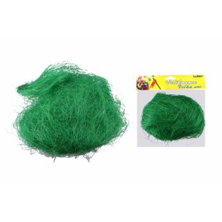Tráva dekorační, zelená barva,  30g (zn. WIKY)