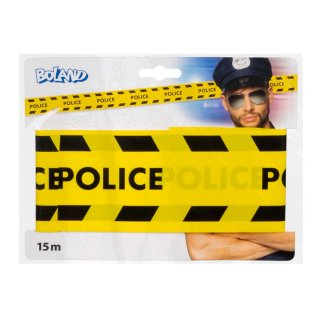 Výstražná policejní páska POLICE, žlutá, délka 15m (zn. BOLAND)