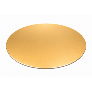 Podložka kruhová ozdobná, pevná - jednostranná, zlatá barva, průměr 40cm